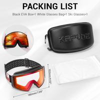 Lunettes de neige personnalisées pour femmes, snowboard, double couche, lunettes de soleil, ski de nuit, motoneige d'hiver, lunettes anti-buée pour hommes