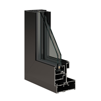 Estándar australiano 2047 Ventana arqueada de doble acristalamiento Ventanas y puertas de aluminio Diseño moderno con persiana incorporada