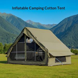 Outdoor Roof Camping <b>Inflatable</b> Tent 6+6 Square Light Luxury Four Seasons Universal Overnight <b>Large</b> Space Rainproof Warm Double - Product Image 2