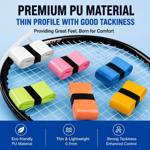 Sangle de raquette en PU écologique antidérapante personnalisée pour le badminton, le pickleball, le <span class=keywords><strong>tennis</strong></span> et le padel, compatible Wilson, Head, <span class=keywords><strong>Yonex</strong></span> - Product Image 2