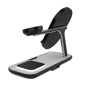 Estación de Carga Inalámbrica Rápida de Escritorio 3 en 1, Base de Carga Magnética Inalámbrica de 15w para Teléfono <span class=keywords><strong>Celular</strong></span>, Reloj y Auriculares - Product Image 2