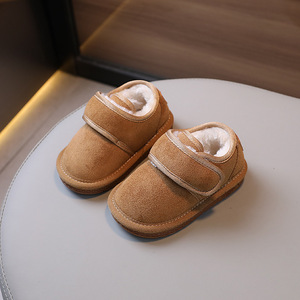 Bottes courtes unisexes de haute qualité pour enfants, bottes d'hiver chaudes et plates à enfiler pour garçons et filles - Product Image 2