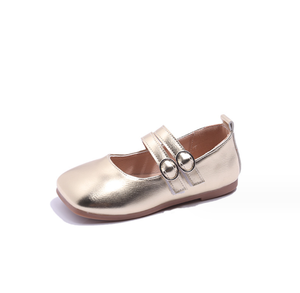 Chaussures de princesse dorées pour filles, chaussures brillantes pour enfants, chaussures de fête de mariage - Product Image 1