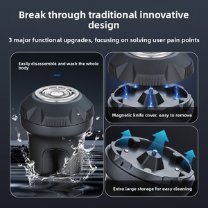 <b>Head</b> Shavers for Bald Men Magnetic Electric <b>Razor</b> Rechargeable <b>Head</b> and Face Shaver Waterproof Wet Dry Shaving - Product Image 2