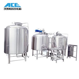 Sistema de Elaboración de Cerveza Artesanal y Vino de Acero Inoxidable con Bomba PLC, Capacidad de 50L-20000L, Microcervecería de 3 Recipientes, Equipo Todo en Uno - Product Image 5