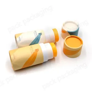 Tubos de papel de bálsamo labial de caja personalizada, contenedor de bálsamo recargable Carbord, barra de loción, contenedor de barra de bálsamo giratorio recargable - Product Image 2