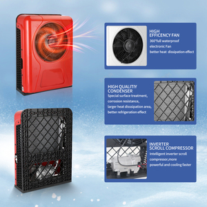 Climatiseur électrique 12V 24V Camion RV Sleeper Parking Climatiseur Cabines Camion <span class=keywords><strong>Mini</strong></span> Split Refroidisseur d'air Ventilateur Sans Carburant - Product Image 3
