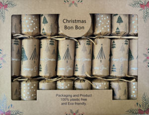Craquelins de Noël de haute qualité pour l'intérieur, sans feux d'artifice, avec chapeau de fête et petits cadeaux, idéaux comme cadeaux de Noël - Product Image 3
