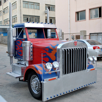 Özel yaşam boyutu demir sanat retro araba kafa transformatörler Optimus Prime kamyon kafa modeli büyük bar otel alışveriş merkezi dekorasyon