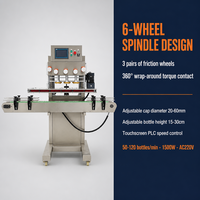 Machine de scellage par induction électrique automatique à 6 roues XUANHUA pour bouteilles en plastique, verre et bois - Écologique