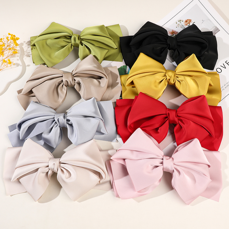 French Big Bow Knot Hair Clips