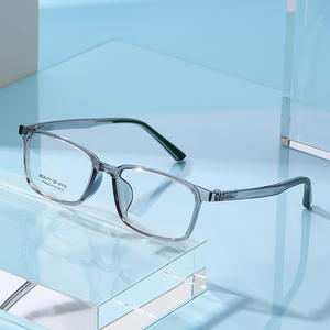 Gafas ópticas con montura cuadrada E Beauty, lentes de acetato UV400 negras, estilo de tamaño mediano para mujer GTP AT68630 - Product Image 2