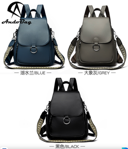AndoBag Fashion <b>Backpacks</b> for Women Genuine Cow Leather Shoulder Bag Travel <b>Backpack</b> <b>Large</b> Capacity Commuting Handbag 8801 - Product Image 2