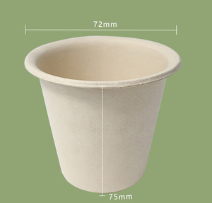 Wholesale disposable tableware bamboo coffee cup 200ml