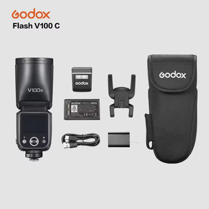 Flash d'appareil photo à écran tactile TTL Li-ion à tête ronde V100 C 2.4G sans fil pour Godox V100 C TTL - Product Image 4