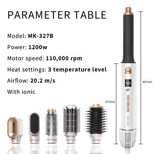 Multi styler 5 in 1 girante aria fresca styler <span class=keywords><strong>asciugacapelli</strong></span> e styler volume e onda ceramica spazzola calda <span class=keywords><strong>per</strong></span> capelli corti - Product Image 5