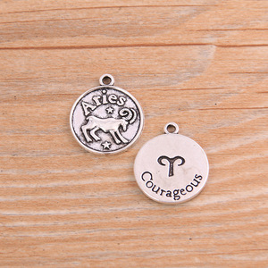 Ciondolo Personalizzato in Lega di Zinco con Segno Zodiacale Retrò, Produzione all'Ingrosso - Product Image 6