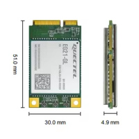 Module LTE Cat 4 certifié EG21GLGA-MINIPCIE, conception basse consommation, débit de données de 10 Mbps, AT&T Verizon CE FCC RoHS pour appareils IoT OEM