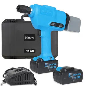 MINOVA Hot Sale Industrial 30kn 18v Professional Electric Rivet Tools Cordless Battery Rivets Gun Handheld