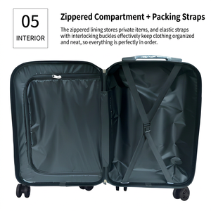 <span class=keywords><strong>Valises</strong></span> de voyage personnalisées en ABS, trois pièces, 20/24/28 pouces, à <span class=keywords><strong>4</strong></span> <span class=keywords><strong>roues</strong></span>, avec serrure TSA à combinaison, étanches, style bagage cabine - Product Image 5