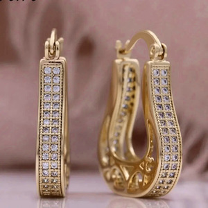 Orecchini a polsino a forma di U con design irregolare per donna, accessori per l'orecchio da indossare tutti i giorni - Product Image 3
