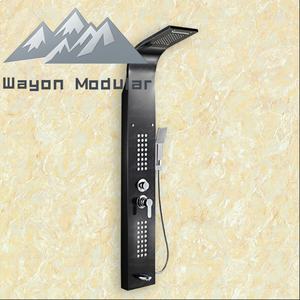Accesorios de ducha de baño completos montados en la pared Wayon Panel de columna con patrón de rociador de lluvia con grifos Fabricante directo - Product Image 1