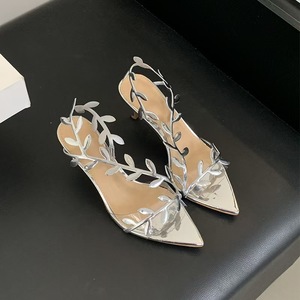 Metal Trendy Fashion Rose Gold Sole Sandals 2025 New Arrival <b>Shoes</b> Woman Heels for Women - Product Image 5