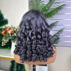 Factory Price SDD 13x4 Lace Bouncy <b>Wig</b> Virgin PrePlucked Glueless <b>Wig</b> Frontal <b>Human</b> Hair <b>Wig</b> - Product Image 6
