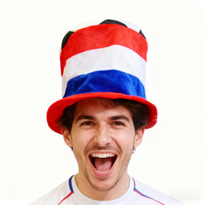 Gorro de Fútbol del Equipo Alemán con Diseño de Balón de Fútbol, Forma Redonda - Gorro de Fanático para Partidos de la Copa de Europa y Fiestas - Product Image 3