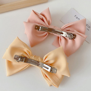 <span class=keywords><strong>Barrette</strong></span> avec gros nœud pour les cheveux, accessoire de coiffure pour femme, créative, en tissu, boutique coréenne, pinces à cheveux, 10 unités - Product Image 2