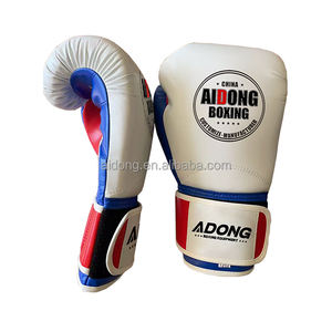 Guantes de entrenamiento profesional de alta calidad MMA Muay Thai Sparring Guantes de boxeo de cuero PU para artes marciales - Product Image 4
