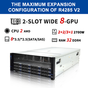 Server GPU ad alta densità R4285 V2 4U | AMD EPYC | Server personalizzato OEM per Server AI Computing, Cloud Storage e <span class=keywords><strong>Data</strong></span> center - Product Image 3