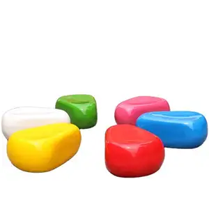 Silla Moderna de Fibra de Vidrio de Finn Stone, Taburete Colorido para Exteriores, para Jardín, <span class=keywords><strong>Playa</strong></span>, Parque, Escuela, Hotel, Sala de Estar - Product Image 1
