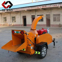 Broyeur de jardin diesel chinois 40 CV, robuste, pour tiges, pailles et bois, avec dispositifs de sécurité