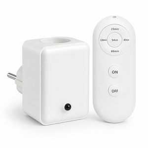 Adaptateur de douille de lampe E27 à télécommande avec minuterie à 5 niveaux, support de lampe sans fil avec interrupteur de minuterie pour chambre, couloir, escalier - Product Image 1