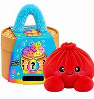 Nouveau jouet anti-stress en peluche WEINO - Mignon pain à presser avec panier vapeur (matériau PVS)
