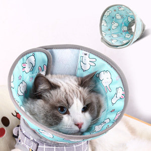 Opvouwbare <span class=keywords><strong>Elizabeth</strong></span> Cirkel Huisdier Beschermende Anti-Likken Anti-Bijten Hoofddeksels Zachte Hond Kat Halsband - Product Image 1