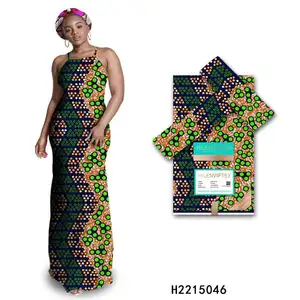 Tela de algodón con estampado de cera de Ankara, telas africanas Ankara Hollandais Real Wax 145GSM