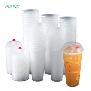 Fuling cao cấp <span class=keywords><strong>PP</strong></span> cốc nhựa BOBA thùng bán buôn Takeaway dùng một lần trái cây container <span class=keywords><strong>PP</strong></span> rõ ràng xô ly - Product Image 3