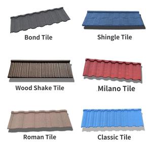 Feuilles de toiture en acier ondulé de <span class=keywords><strong>couleur</strong></span> principale Tuile métallique de toit enduite de pierre de Galvalume pour <span class=keywords><strong>la</strong></span> maison - Product Image 6