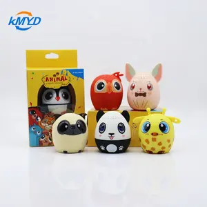 Forme de haut-parleur extérieur Haut-parleur BT Son stéréo personnalisé Animal Conception spéciale Mini stéréo USB Audio Cartoon Batterie plastique RGB