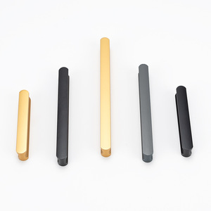 Tiroir innovant en alliage noir or poignées de meubles nouvellement lancées pour la chambre à coucher extérieure Style chaud armoires de cuisine leader - Product Image 1