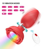 Vibrateur anal en silicone à rotation spirale à 10 fréquences, télécommande, stimulateur de prostate masculin, plug anal vibrant