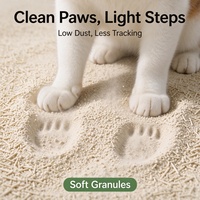 Litière pour chat au tofu testée PH, en fibres végétales naturelles, agglomération rapide, sans poussière, jetable aux toilettes, biodégradable, contrôle efficace des odeurs, sable sûr pour chat
