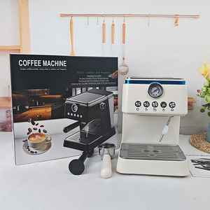 Trong Kho Trắng Bột Cà Phê Maker 220V 110V Máy Pha Cà Phê Trung Quốc Duy Nhất Phục Vụ Một 2 Nhóm Máy Pha Cà Phê Cho Quán Cà Phê - Product Image 1