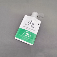 Pochette souple personnalisée en plastique avec bouchon à clapet et bec verseur pour gel désinfectant pour les mains, échantillons cosmétiques, emballage pour shampoing, sachet stand-up