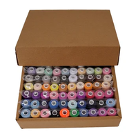 Fil à coudre multifonctionnel en polyester 402 pour la couture domestique et le bricolage, 100 couleurs