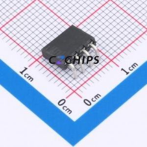 SQT-104-01-F-S-RA Pin Socket Bent Lead Through Hole,P=2mm Connector 2mm Right Angle Insert Single Row 4P - Product Image 2