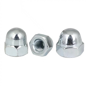 Écrous dôme hexagonaux en acier au carbone zingué DIN 1587 de haute qualité, personnalisés - Product Image 2