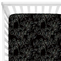 Drap-housse moderne personnalisé sans MOQ pour enfants, en bambou/spandex, simple couche, lavable, motif floral, toutes saisons